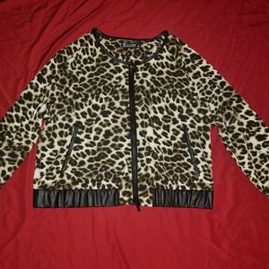 New York & Company Jackets & Coats - Women's Leopard Print Jacket Size XL New York & Company Jackets & Coats - Women's Leopard Print Jacket Size XL